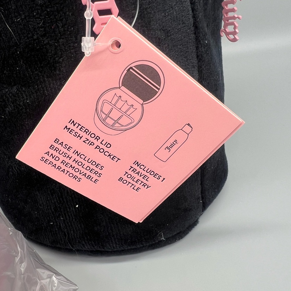 Juicy couture velour cosmetics bag - Picture 11 of 11